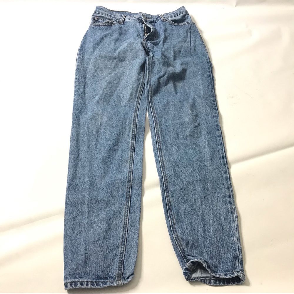 Brandy Melville J. Galt Straight Jeans Womens M Blue High Rise Denim Light Wash